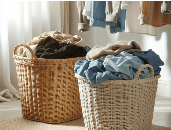 סל כביסה אפס בגדים